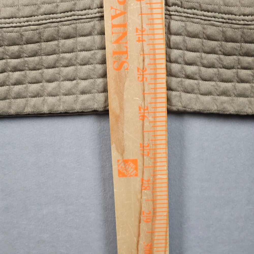 NOBULL Quilted Grid Sweatshirt Mens Medium Tan Performance Crewneck Pullover - Picture 9 of 12